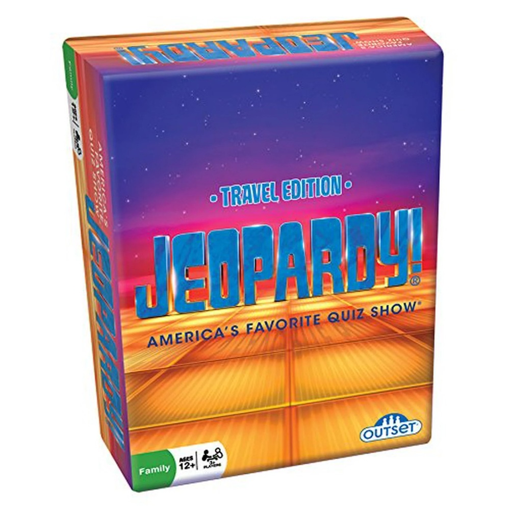 Jeopardy Travel Edition Family Board Game Outset Media FACTORY SEALED NEW